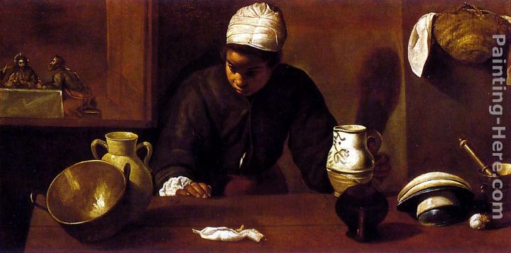 Kitchen Scene with the Supper in Emmaus painting - Diego Rodriguez de Silva Velazquez Kitchen Scene with the Supper in Emmaus art painting Kitchen Scene with the Supper in Emmaus painting - Diego Rodriguez de Silva Velazquez Kitchen Scene with the Supper in Emmaus art painting